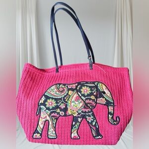 Pink Elephant Tote Bag